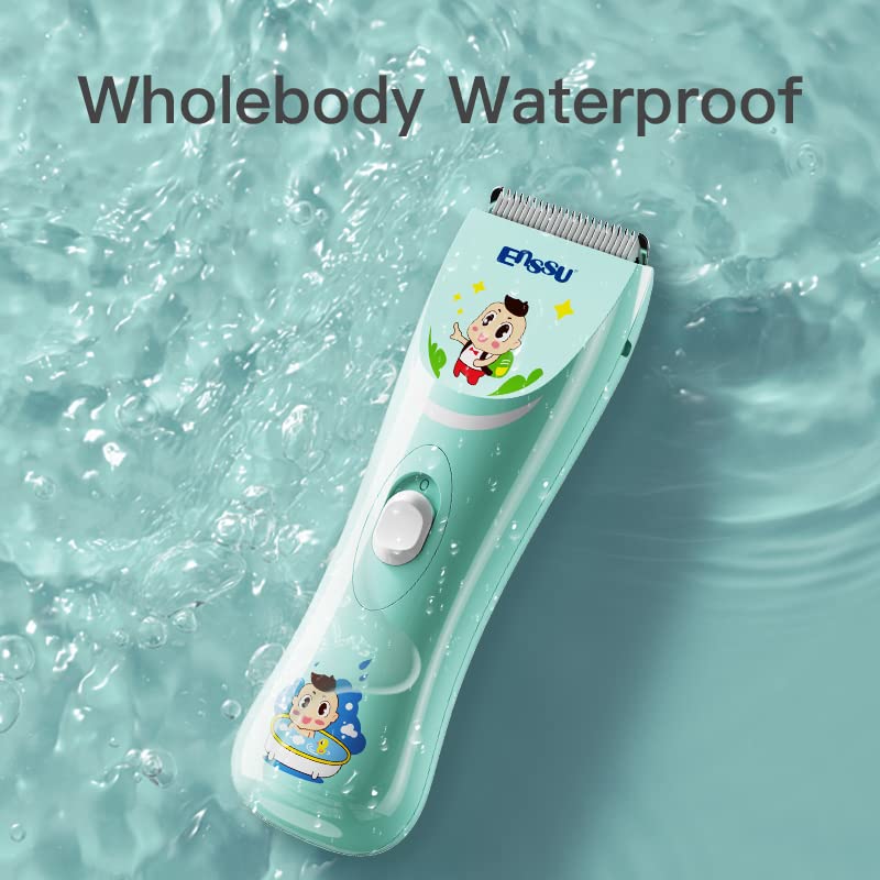 ENSSU Baby Hair Clippers, Lower Noise Haircut Trimmers for Children with Autism and Sensory Sensitivity, Babies Infant Kids Waterproof Hair Cutting Kits - Image 2